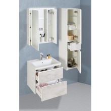 Шкаф пенал Roca Ronda 32 ZRU9303006 R подвесной Бетон Белый матовый