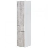 Шкаф пенал Roca Ronda 32 ZRU9303005 L подвесной Бетон Белый матовый