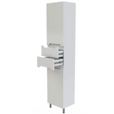 Шкаф пенал Orange Рио 40 PR 40-05KR с бельевой корзиной Белый