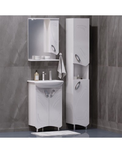 Шкаф пенал Corozo Лидер 30 SD-00000424 Белый