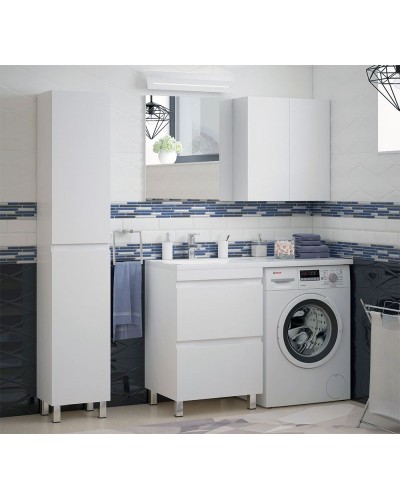 Шкаф пенал Corozo Альтаир 35 SD-00000503 Белый