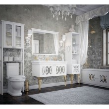 Шкаф пенал Corozo Таормина 60 SD-00000368 над унитазом Белый