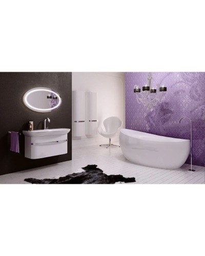 Пенал правосторонный белый глянец Aqwella 5 Stars Escape Esc.05.35/R/W