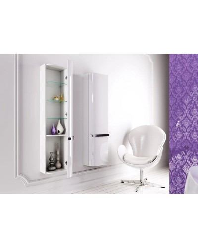 Пенал правосторонный белый глянец Aqwella 5 Stars Escape Esc.05.35/R/W