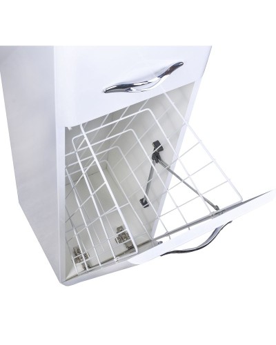 Шкаф пенал Style Line Каре 30 СС-00002271 Люкс Plus с бельевой корзиной Белый