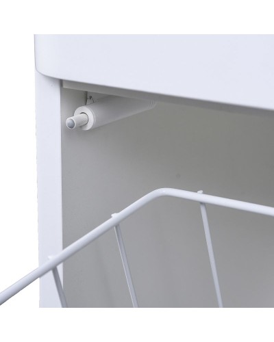 Шкаф пенал Style Line Каре 30 СС-00002271 Люкс Plus с бельевой корзиной Белый