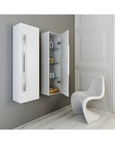 Пенал универсальный белый глянец Aqwella 5 Stars Milan Mil.05.35/W