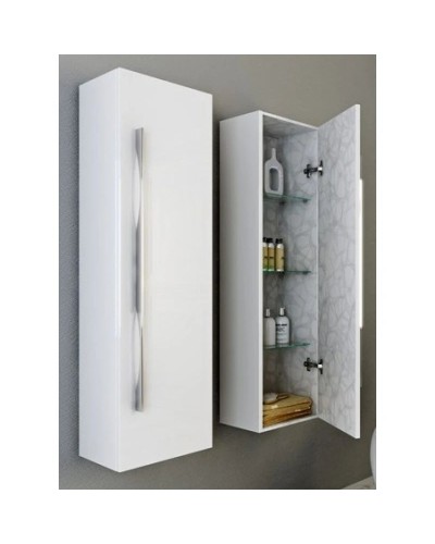 Пенал универсальный белый глянец Aqwella 5 Stars Milan Mil.05.35/W