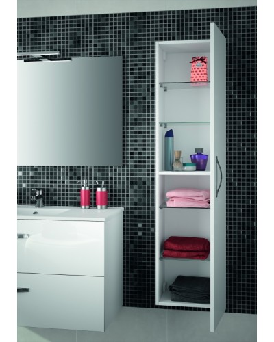 Шкаф пенал Jacob Delafon Ola 35 EB396-N14 подвесной Серый антрацит