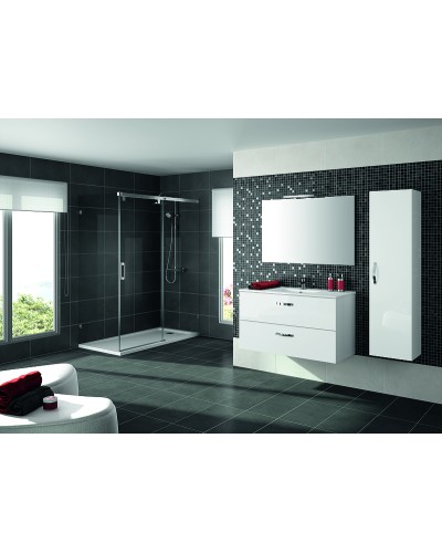 Шкаф пенал Jacob Delafon Ola 35 EB396-N14 подвесной Серый антрацит