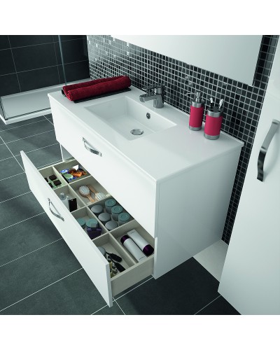 Шкаф пенал Jacob Delafon Ola 35 EB396-N14 подвесной Серый антрацит