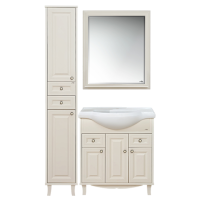 Шармель - 35 Пенал светло-бежевый левый с 2 ящ.