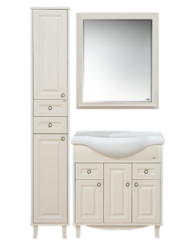 Шармель - 35 Пенал светло-бежевый левый с 2 ящ.