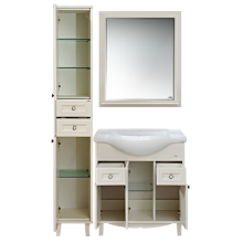 Шармель - 35 Пенал светло-бежевый левый с 2 ящ.