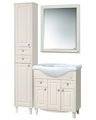 Шармель - 35 Пенал светло-бежевый левый с 2 ящ.