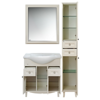 Шармель - 35 Пенал светло-бежевый правый с 2 ящ.