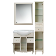 Шармель - 35 Пенал светло-бежевый правый с 2 ящ.