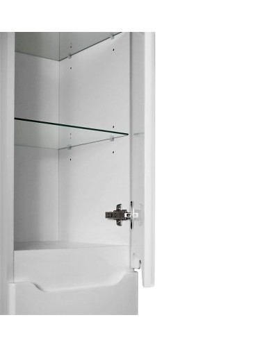 Шкаф пенал Dreja QL 35 99.0009 подвесной Белый глянец