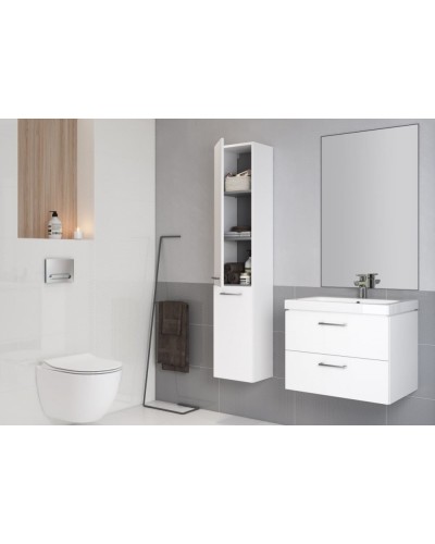 Шкаф пенал Cersanit Lara 30 SL-LAR/Wh подвесной Белый