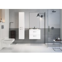 Шкаф пенал Cersanit Lara 30 SL-LAR/Wh подвесной Белый