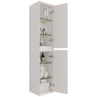 Шкаф пенал Dreja Insight 35 99.9201 подвесной Белый глянец