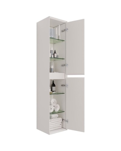 Шкаф пенал Dreja Insight 35 99.9201 подвесной Белый глянец