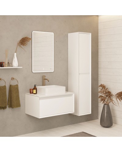 Шкаф пенал Dreja Insight 35 99.9201 подвесной Белый глянец