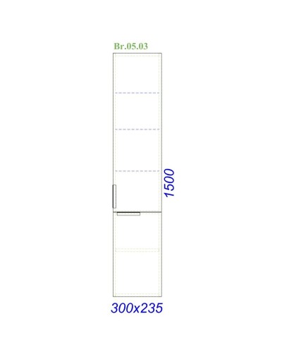 Пенал универсальный сосна магия Aqwella Brig Br.05.03/SM
