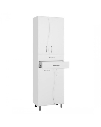 Шкаф пенал Style Line Волна 60 ЛС-000010047 Белый