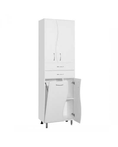 Шкаф пенал Style Line Волна 60 ЛС-000010047 Белый