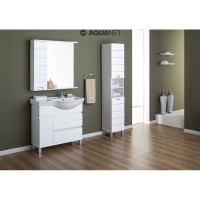 Пенал напольный правый белый Aquanet Доминика 00170802