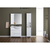 Пенал напольный правый белый Aquanet Доминика 00170802