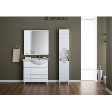 Пенал напольный правый белый Aquanet Доминика 00170802