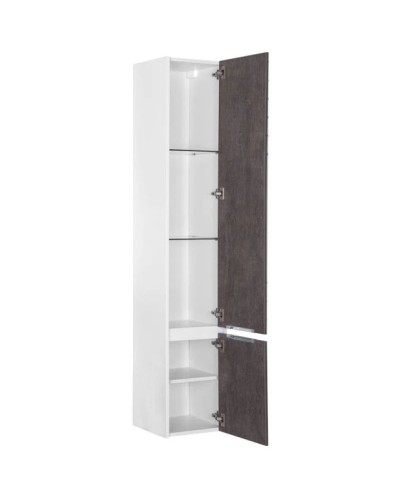 Пенал подвесной правый белый/дуб антик Aquanet Коста 00188408