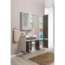 Пенал подвесной правый белый/дуб антик Aquanet Коста 00188408