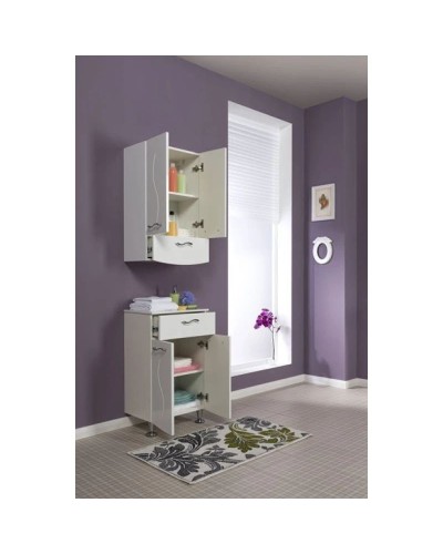 Шкаф подвесной белый Aquanet Моника 00186780