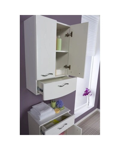 Шкаф подвесной белый Aquanet Моника 00186780