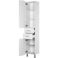 Пенал напольный левый белый Aquanet Моника 00186777