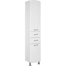 Пенал напольный левый белый Aquanet Моника 00186777