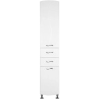 Пенал напольный левый белый Aquanet Моника 00186777