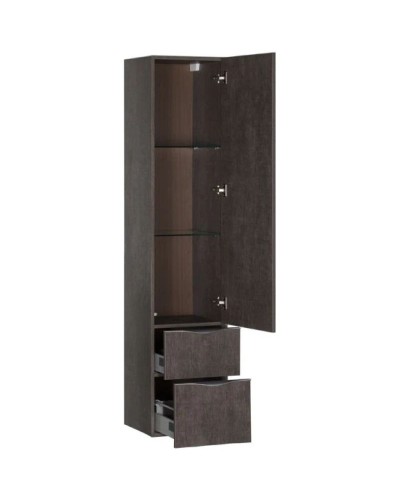 Пенал подвесной дуб антик Aquanet Эвора 00182999