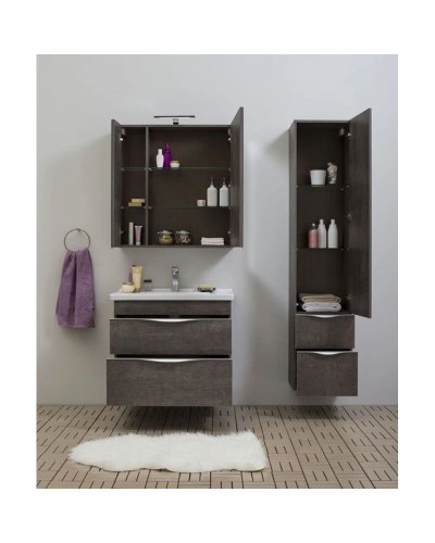 Пенал подвесной дуб антик Aquanet Эвора 00182999