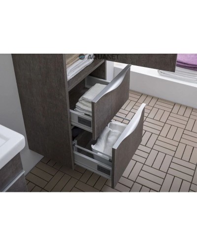 Пенал подвесной дуб антик Aquanet Эвора 00182999