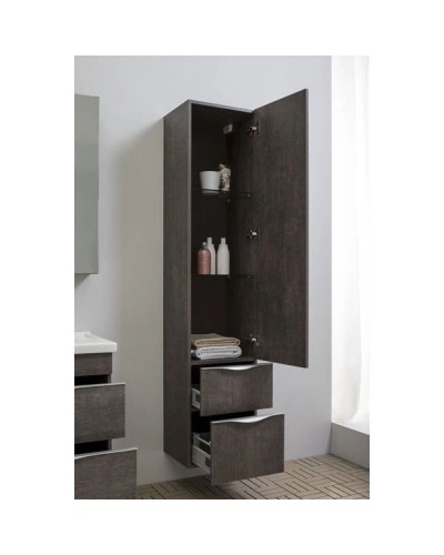 Пенал подвесной дуб антик Aquanet Эвора 00182999