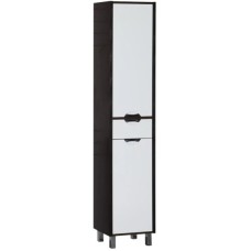 Пенал напольный белый/венге с бельевой корзиной Aquanet Гретта 00172063