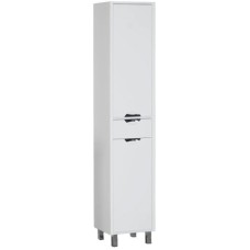 Пенал напольный белый с бельевой корзиной Aquanet Гретта 00177010