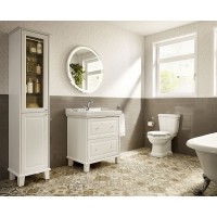 Шкаф пенал Roca Carmen 44 857137415 Сатин белый