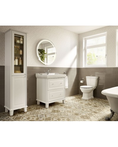 Шкаф пенал Roca Carmen 44 857137415 Сатин белый