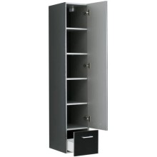 Пенал подвесной черный Aquanet Верона 00175391