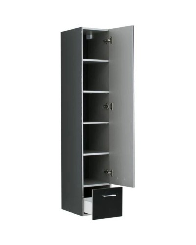 Пенал подвесной черный Aquanet Верона 00175391